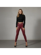 RedBubble bőrhatású leggings SCRUNCH varrással