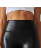 SlimLook bőrhatású fekete leggings