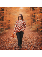 Love Parade hosszú ujjú kötött felső - Csokoládé 