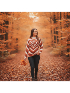 Love Parade hosszú ujjú kötött felső - Csokoládé 