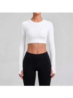 Angel Wings | Hosszú ujjú sport top (fehér)
