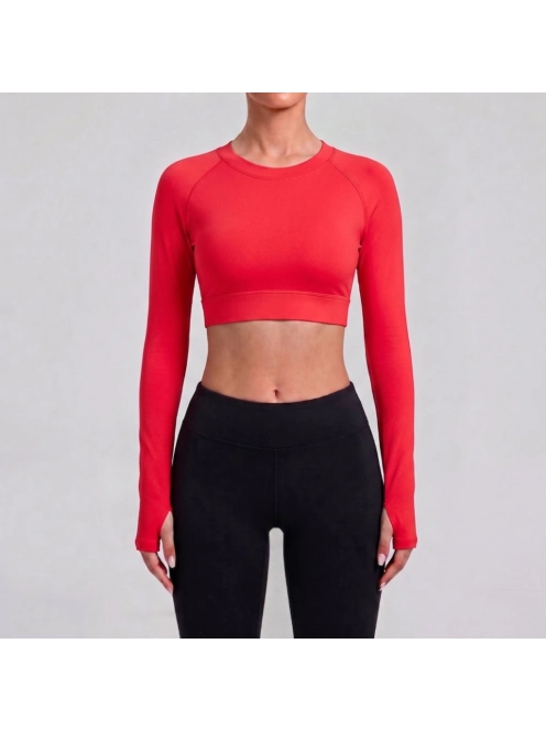Angel Wings | Hosszú ujjú sport top (piros)