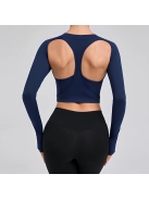 Angel Wings | Hosszú ujjú sport top (sötétkék)