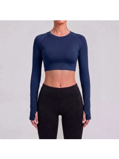 Angel Wings | Hosszú ujjú sport top (sötétkék)
