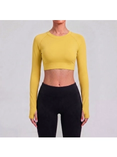 Angel Wings | Hosszú ujjú sport top (sárga)