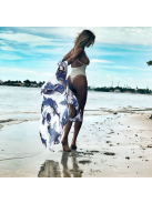 Sziámi harcoshal mintás strandkimonó