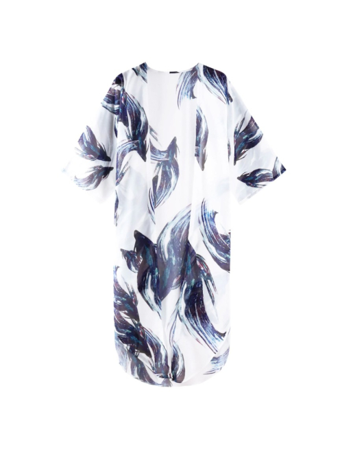 Sziámi harcoshal mintás strandkimonó