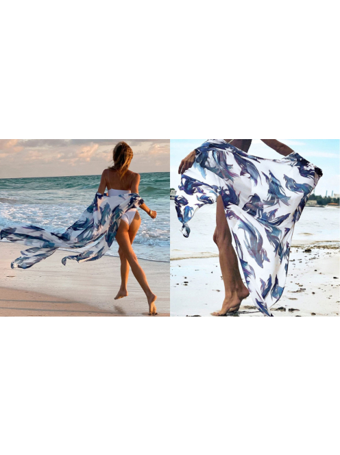 Sziámi harcoshal mintás strandkimonó