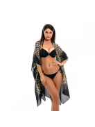 Leopard mintás nőies strankimono - kaftán - tunika