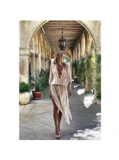 Reptilian Chich - Hüllőmintás- strand kimono - kaftán - strand tunika
