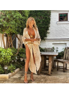 Reptilian Chich - Hüllőmintás- strand kimono - kaftán - strand tunika