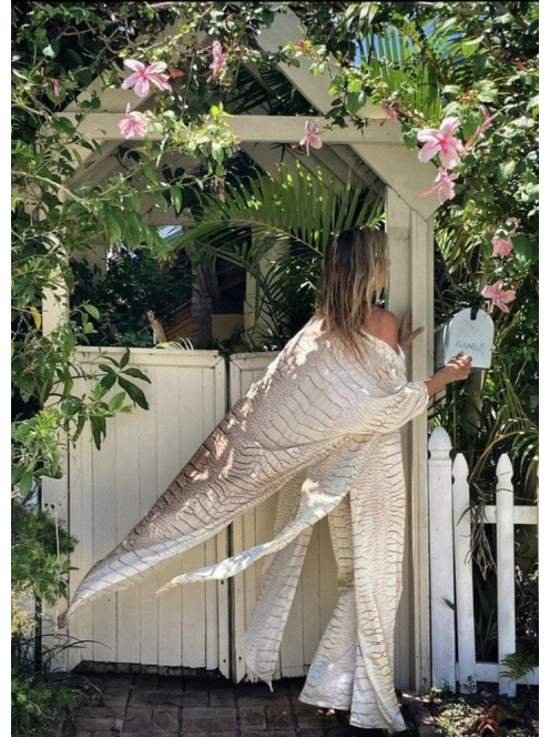 Reptilian Chich | Hüllőmintás strandkimonó