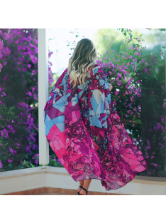   Blooming Colors  strand kimono - strandkaftán - strand tunika 