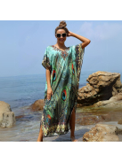 V-Cut Peacock Maxi strandkaftán 