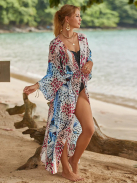 Red Majesty strankimono -  Maxi strandkaftán