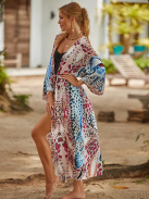 Red Majesty strankimono -  Maxi strandkaftán