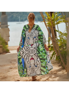 Green Majesty  | Maxi strandkimonó