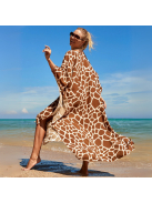 Safari Breeze Maxi Strandkaftán - Giraffe