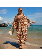 Safari Breeze Maxi Strandkaftán - Giraffe