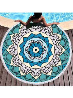 Mandalás Strandterítő - Azure Dreams