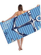 Nautical - Microfiber strandtörölköző (160*80 cm)