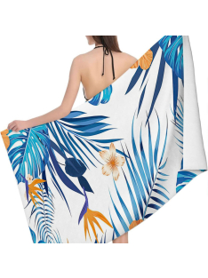 Blue Jungle - Microfiber strandtörölköző (160*80 cm)