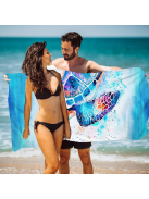 Magic Turtle - Microfiber strandtörölköző (160*80 cm)