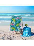 Flamingo Dance - Microfiber strandtörölköző (160*80 cm)