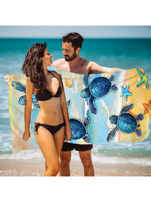 Tropical Treasure - Microfiber strandtörölköző (160*80 cm)