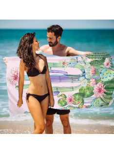 Pink Oasis - Microfiber strandtörölköző (160*80 cm)