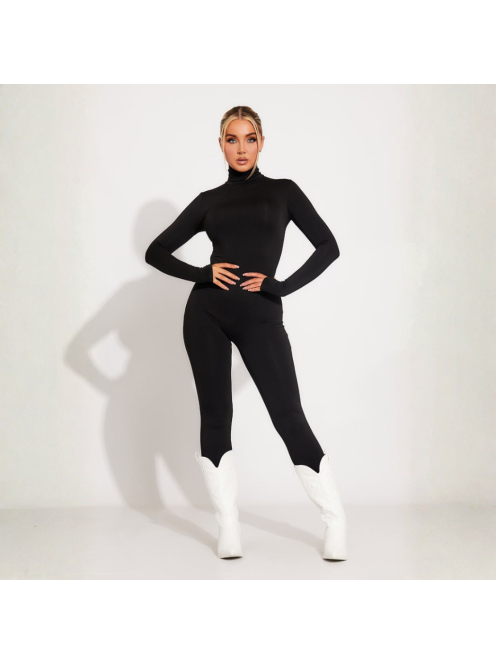 Pearly Cat fekete utcai overall