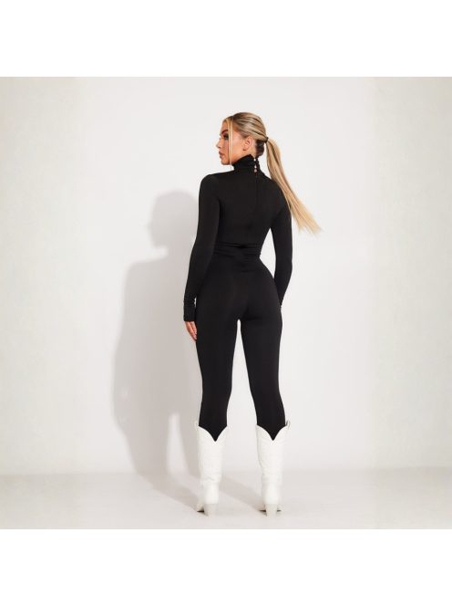 Pearly Cat fekete utcai overall