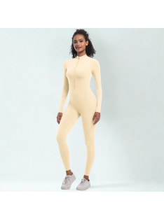 Silky Cat | Slimfit overál | Vajszínű