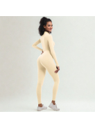 Silky Cat | Slimfit overál | Vajszínű