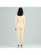 Silky Cat | Slimfit overál | Vajszínű