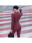 Silky Cat | Slimfit overál | Borvörös