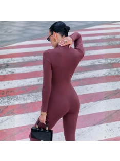 Silky Cat | Slimfit overál | Borvörös