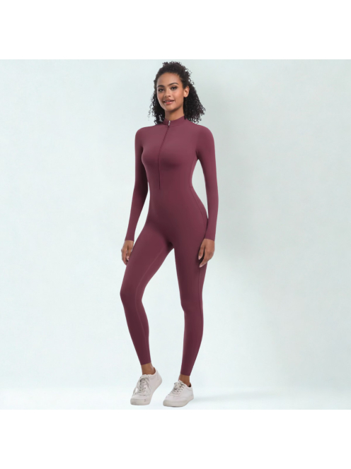 Silky Cat | Slimfit overál | Borvörös