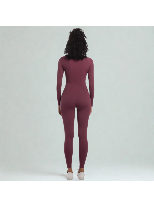 Silky Cat | Slimfit overál | Borvörös