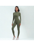 Silky Cat | Slimfit overál | Oliva