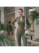 Silky Cat | Slimfit overál | Oliva
