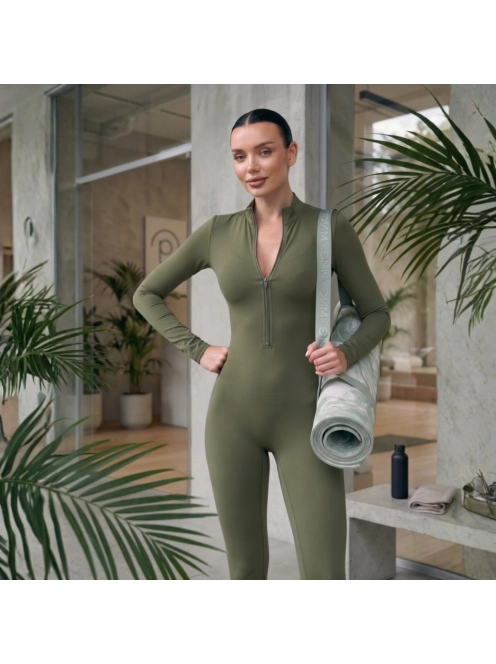 Silky Cat | Slimfit overál | Oliva