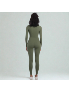 Silky Cat | Slimfit overál | Oliva