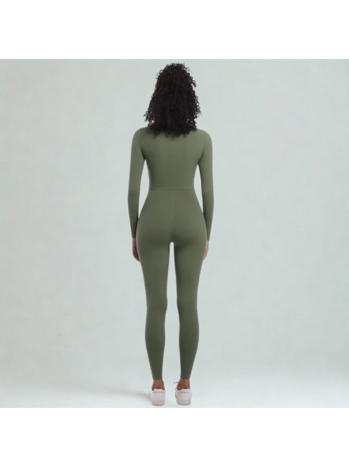 Silky Cat | Slimfit overál | Oliva