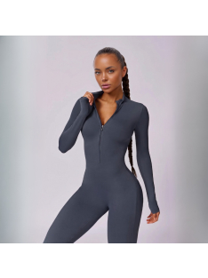 Silky Cat | Slimfit overál | Szürkéskék