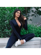 Silky Cat | Slimfit overál | Fekete