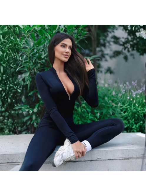 Silky Cat | Slimfit overál | Fekete