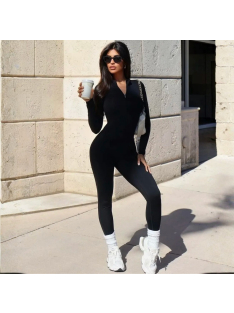 Silky Cat | Slimfit overál | Fekete