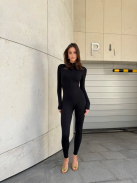 Silky Cat | Slimfit overál | Fekete