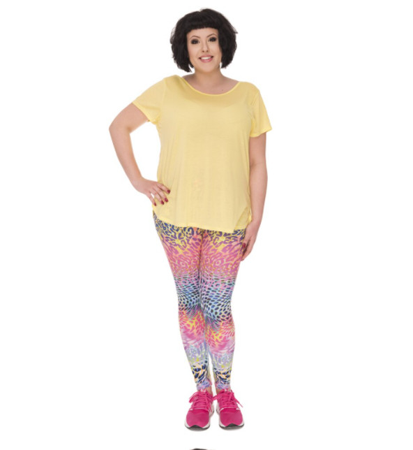 Rainbow Leopard jóga leggings